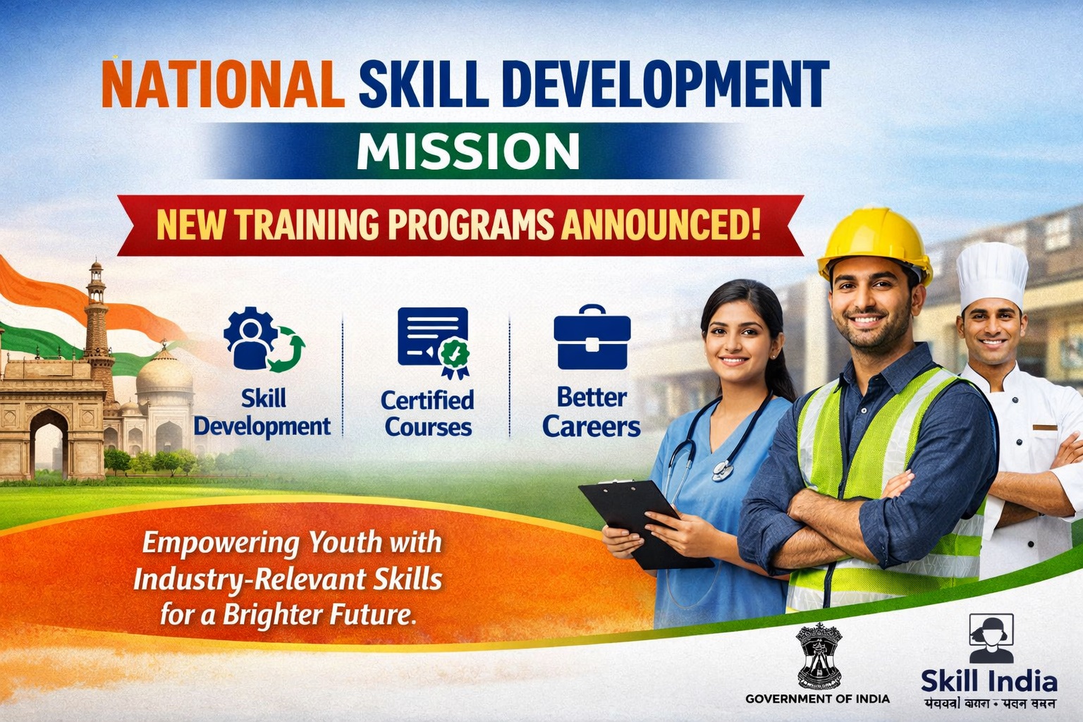 National Skill Development Mission – New Training Programs Announced